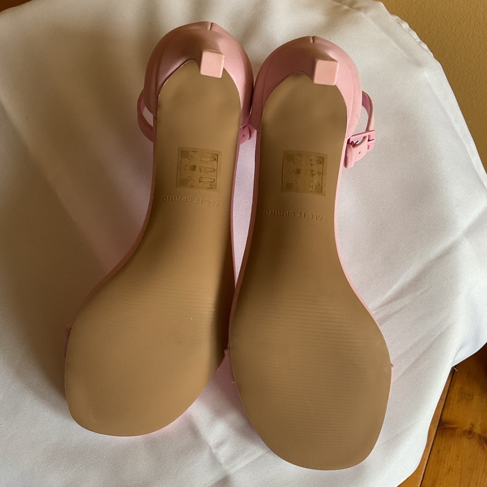 Call It Spring Elegant Pink Women's Sandal Heels Size 8 NWOT - Picture 4 of 7